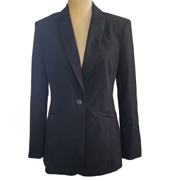 Worthington Women's Black Blazer Shacket Single Button Small - Picture 1 of 6